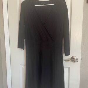 Nine West Elegant Black Long Sleeve Dress